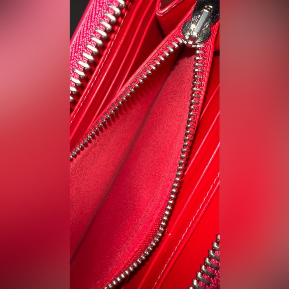 Christian Louboutin Stud Spike Zipper Pink Wallet Authentic - EUC - Picture 7 of 16